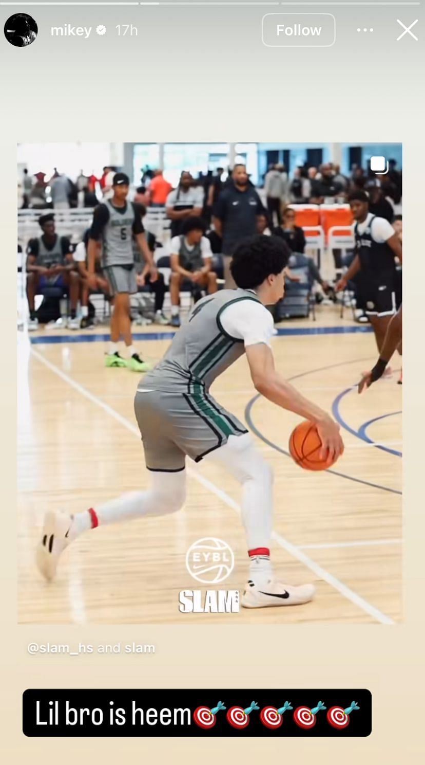 Sacramento State hooper Mikey Williams drops 4-word reaction on Tyran Stokes dunking over his opponents - Image source: Instagram/mikey